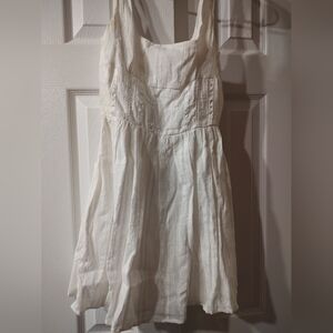 good condition white mini dress